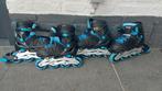 Zwart blauwe skeelers mt 30-33 en 34-38, Overige merken, Verstelbaar, Inline skates 4 wielen, Ophalen of Verzenden