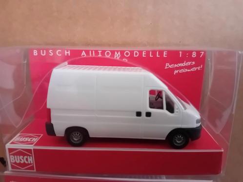 Busch Fiat Ducato wit hoog dak, Hobby en Vrije tijd, Modelauto's | 1:87, Nieuw, Auto, Overige merken, Ophalen of Verzenden