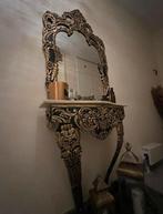 Console zwart goud. Spiegel, Antiek en Kunst, Ophalen, Rechthoekig