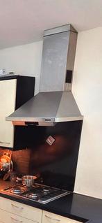 Scholtes afzuigkap met zwarte achterplaat, Witgoed en Apparatuur, Afzuigkappen, Ophalen, Gebruikt, Wandschouwkap, Inbouw