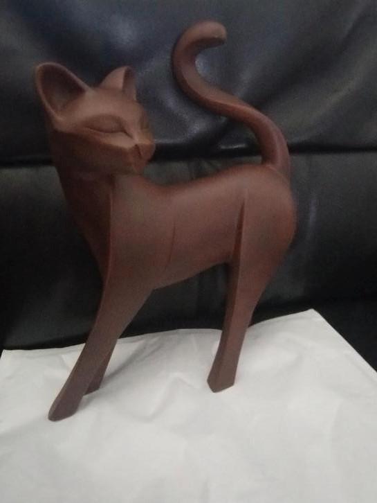 👉 Aparte grote zware kat, Antiek en Kunst, Curiosa en Brocante, Ophalen of Verzenden