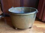 Grote zware koperen ketel met hengsel, diam. 55 cm, Antiek en Kunst, Ophalen, Koper
