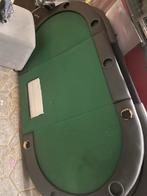 Opvouwbare Pokertafel met Bekerhouders, Kunststof, Gebruikt, 100 tot 150 cm, Tafelblad