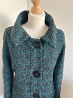 King Louie maat L blauwe midi winter jas 2711, Kleding | Dames, Blauw, Maat 42/44 (L), Ophalen of Verzenden, Zo goed als nieuw