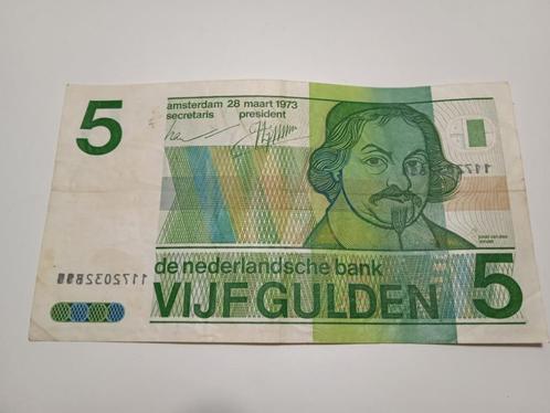 Vondel (2) 5 gulden MISDRUK, Postzegels en Munten, Bankbiljetten | Nederland, Los biljet, 5 gulden, Ophalen