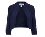 Joseph Ribkoff chique donkerblauw bolero jasje mt 42, Kleding | Dames, Blauw, ., Maat 42/44 (L), Joseph Ribkoff