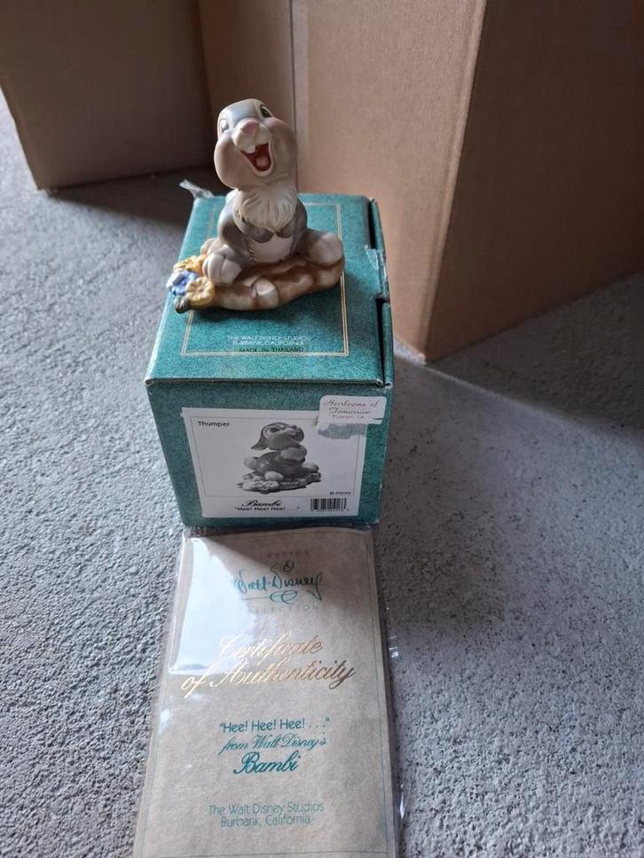 Disney wdcc bambi thumber stampertje, Verzamelen, Disney, Zo goed als nieuw, Beeldje of Figuurtje, Ophalen