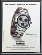 SWATCH - zeer zeldzame ‘Secret Agent Silver’ Chrono watch, Ophalen, Staal, Staal, Polshorloge