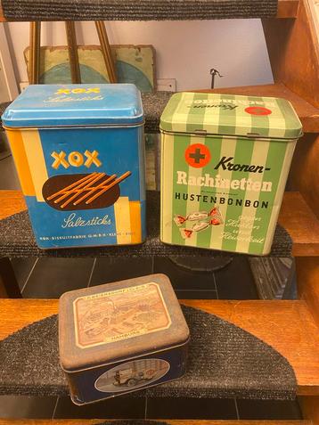 Vintage Blikken XOX, Kronen & Beiersdorf beschikbaar voor biedingen