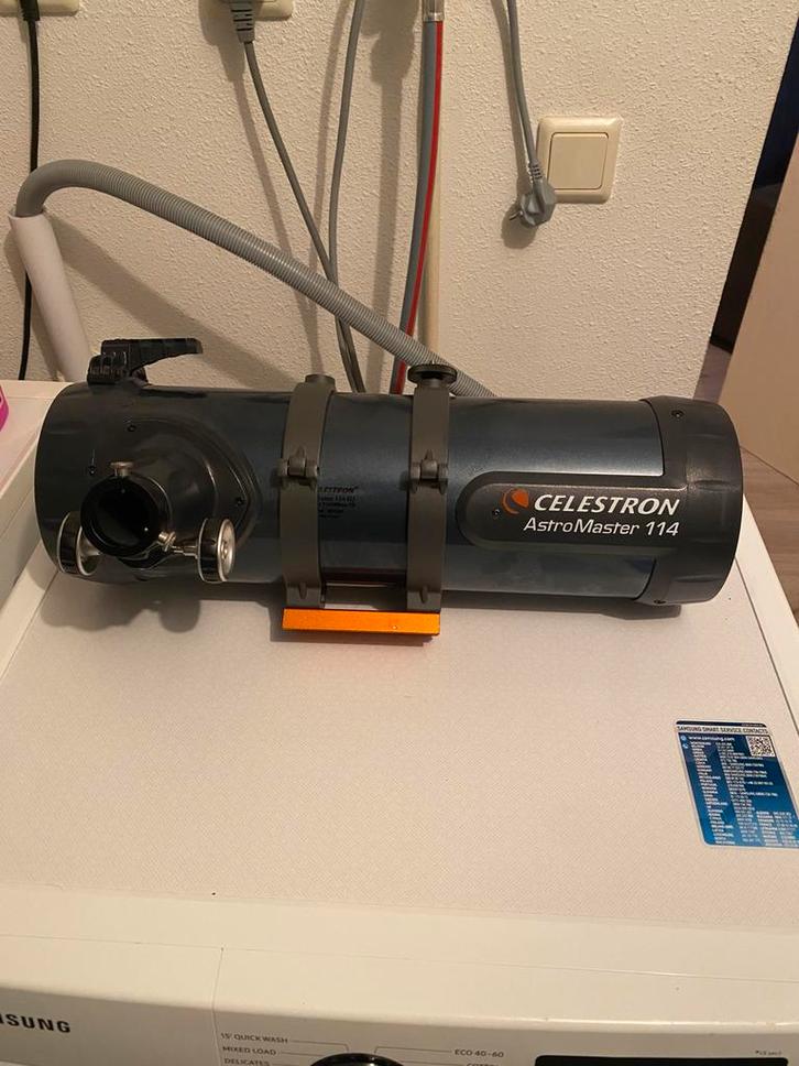 Celestron Astromaster 114, Audio, Tv en Foto, Optische apparatuur | Telescopen, Gebruikt, 80 tot 200 mm, Ophalen