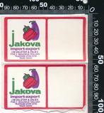 Sticker: Jakova - Import Export - Naaldwijk, Ophalen of Verzenden, Zo goed als nieuw, Bedrijf of Vereniging