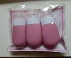 Reisflesjes set - 3x 60ml - Roze, Sieraden, Tassen en Uiterlijk, Toilettassen, Ophalen of Verzenden, Nieuw, Roze, Heer of Dame