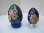 2 Chinese Bronzen Cloisonne eieren, Antiek en Kunst, Antiek | Emaille, Ophalen of Verzenden