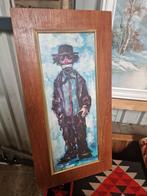 Vintage schilderij Trieste clown door Berdot, Antiek en Kunst, Kunst | Schilderijen | Klassiek, Ophalen