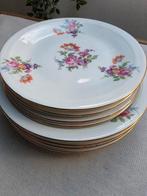 Set 4 diner en 4 boterham ontbijt borden, Antiek en Kunst, Ophalen of Verzenden