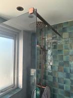 Douchewand rookglas 80x200 In doos met wandarm, Ophalen, Nieuw