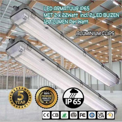 LED BAK IP 65 WATERPROOF 150CM INCL 2 LED BUIZEN, Huis en Inrichting, Lampen | Plafondlampen, Nieuw, Ophalen of Verzenden