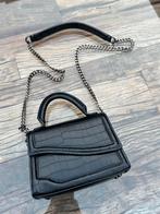 ZARA Schoudertasje - Zwart Croco, Sieraden, Tassen en Uiterlijk, Tassen | Damestassen, Ophalen of Verzenden, Gebruikt, Zwart, Schoudertasje
