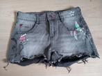 Grijze Jeans Short met Print - Maat 146/152, Broek, Meisje, Coolcat, Ophalen of Verzenden