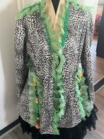 Tijgerprint met groen nieuwe unieke carnavalsjas maat 38, Kleding | Dames, Maat 38/40 (M), Carnaval, Nieuw, Ophalen of Verzenden