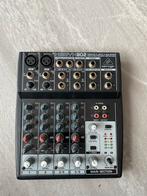 Behringer Xenyx 802 Mengpaneel met Adapter, Ophalen, Gebruikt, 5 tot 10 kanalen, Microfooningang