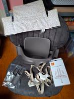 Stokke babyset met tafelblad en riempjes., Ophalen, Gebruikt, Meegroeistoel, Gordel(s)