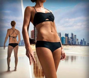 Nieuw surf bikini broekje bottom zwart cheeky L/ XL beschikbaar voor biedingen
