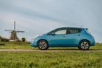 Nissan Leaf 2013 Tekna 24 kWh, Auto's, Zwart, Blauw, Elektrisch, Dealer onderhouden