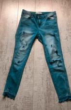 Queen Hearts ripped jeans maat m, Blauw, Ophalen of Verzenden, Zo goed als nieuw, W30 - W32 (confectie 38/40)