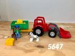 Duplo tractor 5647 (compleet) 1, Kinderen en Baby's, Ophalen of Verzenden, Zo goed als nieuw, Complete set, Duplo