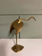 Messing kraanvogel vintage jaren 80, Ophalen, Gebruikt, Dier