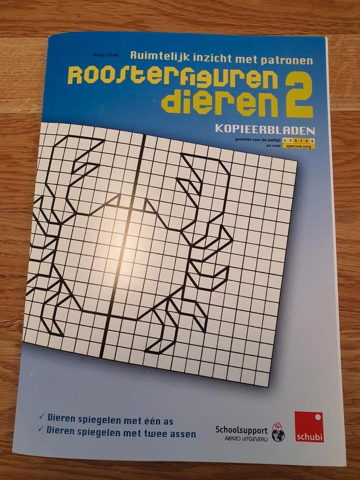 Schubi Roosterfiguren Dieren - Ruimtelijk Inzicht, Kinderen en Baby's, Speelgoed | Educatief en Creatief, Ophalen of Verzenden