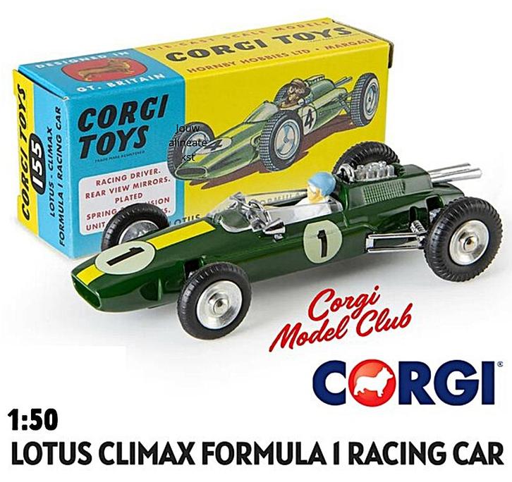 CORGI LOTUS CLIMAX FORMULA I RACING CAR 1:50, Hobby en Vrije tijd, Modelauto's | 1:50, Nieuw, Bus of Vrachtwagen, Corgi, Verzenden