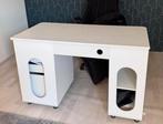 Wit Bureau - 120x60 cm - Zo goed als nieuw. Urgent sale!, Ophalen, Met wielen, Zo goed als nieuw, Bureau