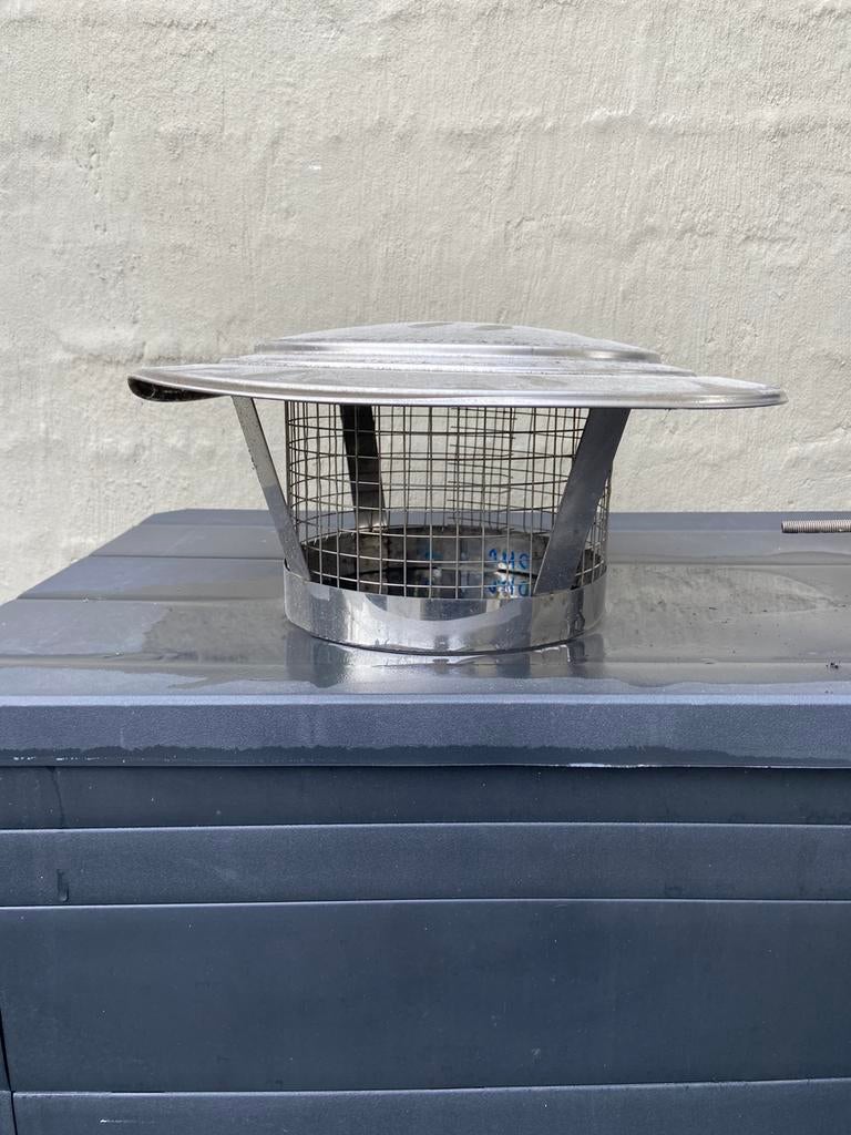 Schoorsteenkap met vogelbeschermer, Overige kleuren, Overige typen, Ophalen of Verzenden, Zo goed als nieuw