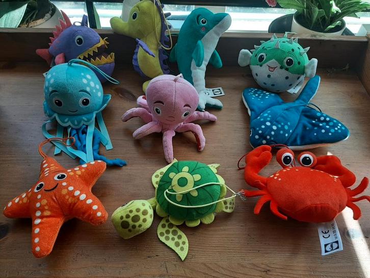 Set aqua mini's Lidl knuffeltjes zeedieren, Verzamelen, Supermarktacties, Lidl, Ophalen of Verzenden