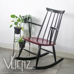 Vintage schommelstoel, spijlenstoel Roland Rainer Hagafors, Huis en Inrichting, Stoelen, Ophalen, Gebruikt, -, Zwart
