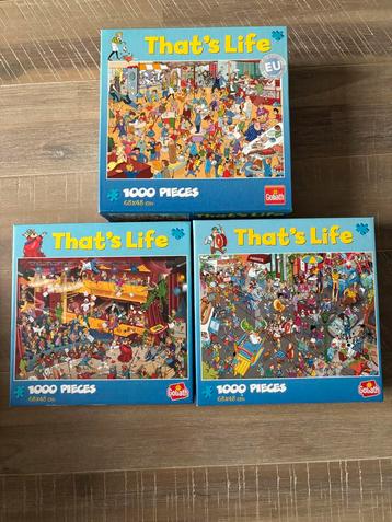 3 That's Life Puzzels - 1000 Stukjes beschikbaar voor biedingen