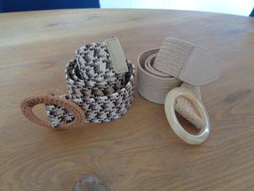  elastische riemen. Jute uitstraling. beschikbaar voor biedingen