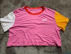 Nike tee leuk roze t-shirt sporttop croptop S M, Nike, Ophalen of Verzenden, Roze, Zo goed als nieuw