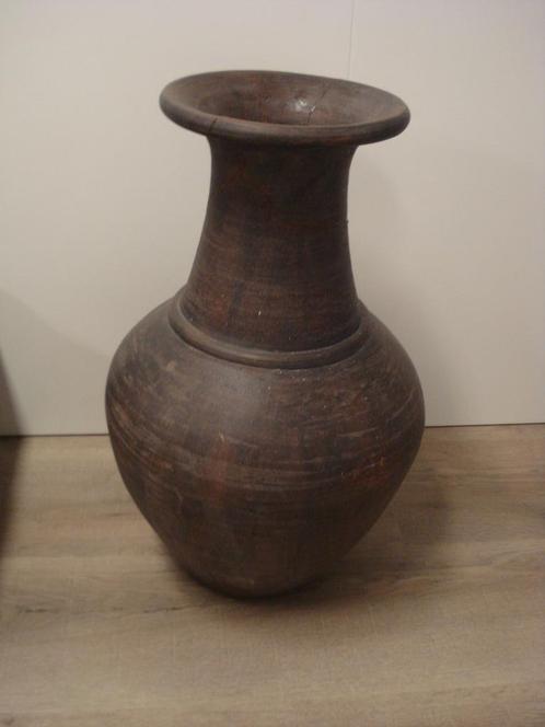 aardewerk vaas, Huis en Inrichting, Woonaccessoires | Vazen, Gebruikt, Overige kleuren, 50 tot 75 cm, Aardewerk of Porselein, Ophalen