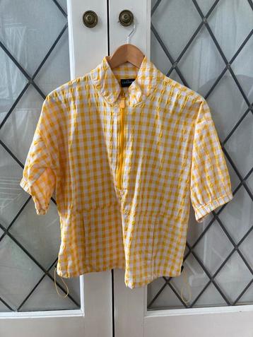Gele Ruitjes Blouse Laurason Maat S beschikbaar voor biedingen