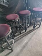 4x barkruk tonnet met fluwele zitting 68cm zithoogte, 4 krukken, Ophalen, 60 tot 90 cm