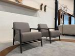 2 Showmodel Harvink Splinter fauteuils stof Design Stoel, Huis en Inrichting, Fauteuils, Harvink, Nieuw, 75 tot 100 cm, Ophalen of Verzenden