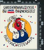 Sticker: Unox - Bierworstelaar, Ophalen of Verzenden, Zo goed als nieuw, Bedrijf of Vereniging