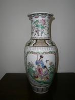 Chinese vintage vaas, hand beschilderd,38 cm. Goede conditie, Ophalen of Verzenden
