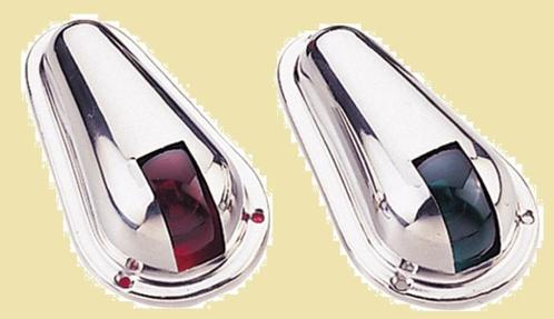 L4400197 Set RVS boordlichten, zij-opbouw, 12V/8W. € 29,95, Watersport en Boten, Accessoires en Onderhoud, Nieuw, Overige typen