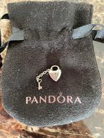 Pandora hart slot sleutel zilver, Pandora, Ophalen of Verzenden, Zo goed als nieuw, 1 bedel