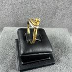Gouden Ring | 14k* | 1,69g |bicolor 1xbriljant|17,25| 384744, Sieraden, Tassen en Uiterlijk, Gebruikt, Ophalen of Verzenden, 17 tot 18