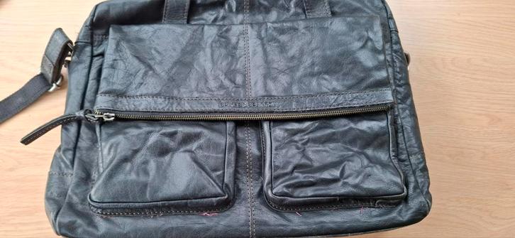 Zwart leren aktetas, Sieraden, Tassen en Uiterlijk, Tassen | Reistassen en Weekendtassen, Gebruikt, Zwart, Minder dan 40 cm, 30 cm of meer
